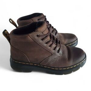 DR.MARTENS Bonny Brown Leather Lace-Up Chukka Ankle Boots Women's Size 7 Men's 6